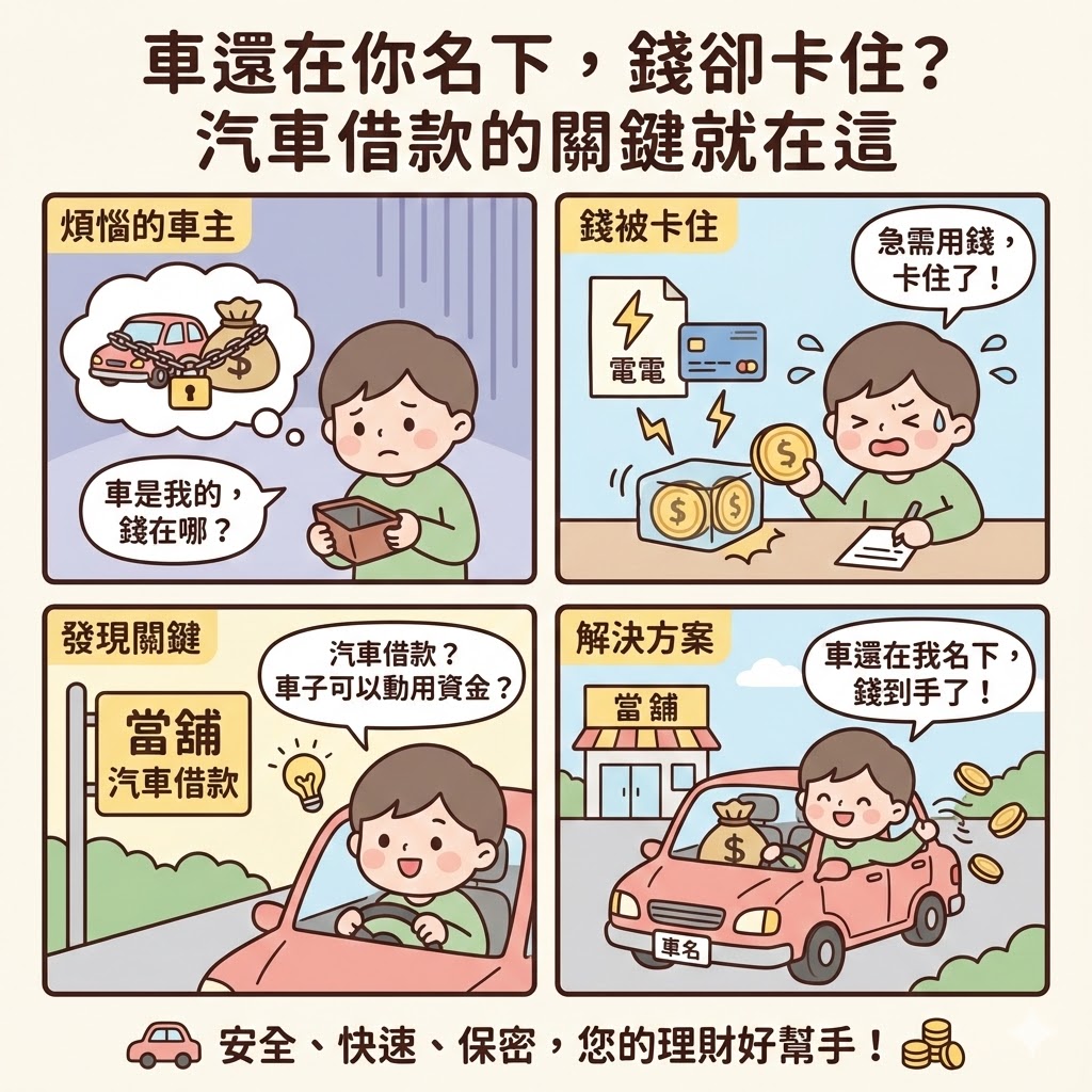 車還在你名下,錢卻卡住?汽車借款的關鍵就在這