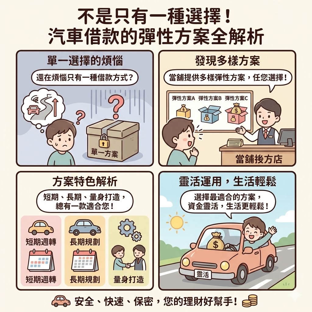 不是只有一種選擇！汽車借款的彈性方案全解析
