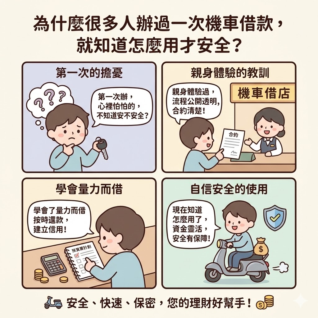 為什麼很多人辦過一次機車借款，就知道怎麼用才安全？