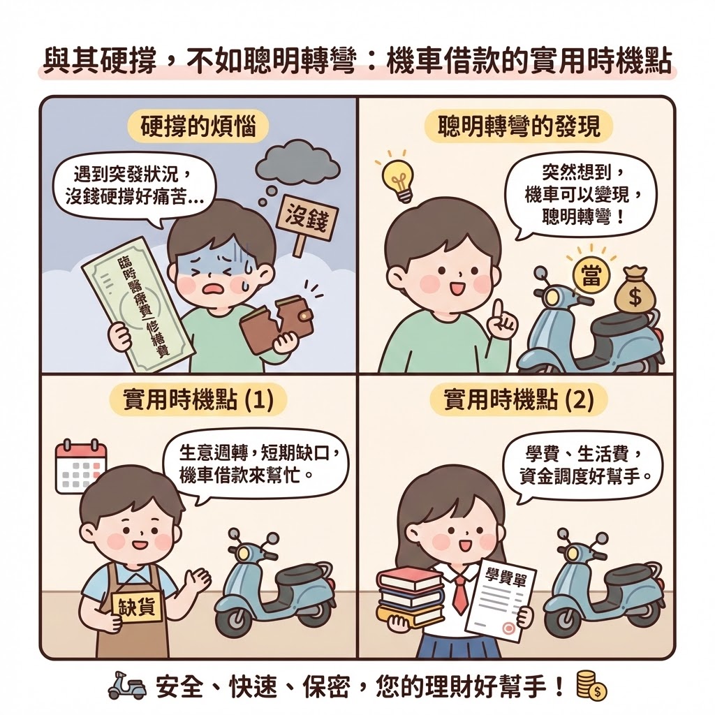 與其硬撐,不如聰明轉彎:機車借款的實用時機點