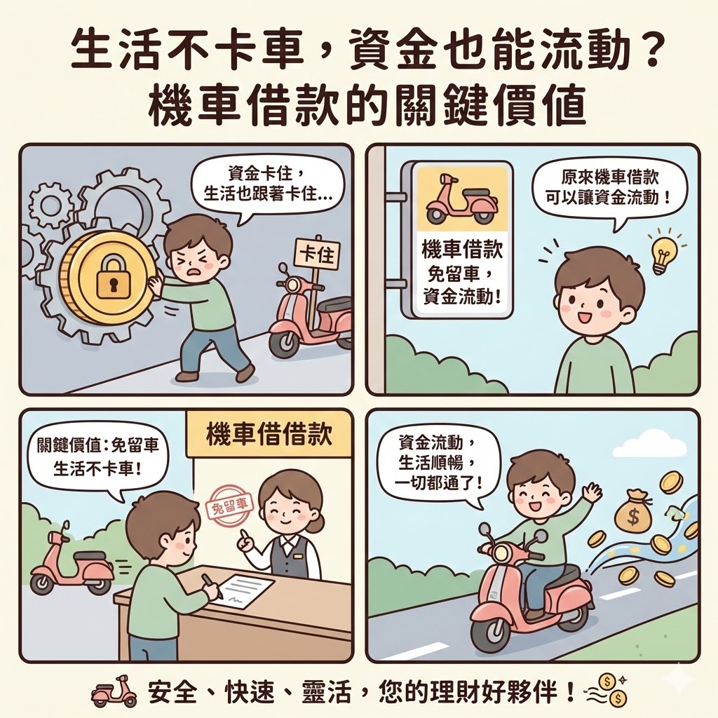 生活不卡車,資金也能流動?機車借款的關鍵價值