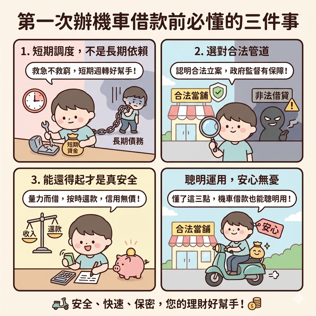 第一次辦機車借款前必懂的三件事