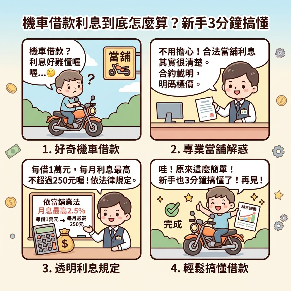 機車借款利息到底怎麼算？新手3分鐘搞懂