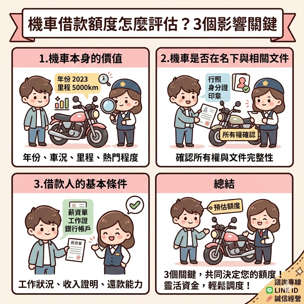 機車借款額度怎麼評估？3個影響關鍵