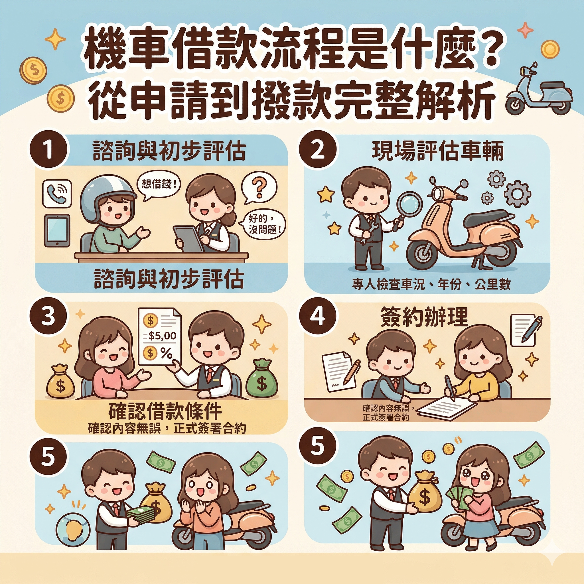 機車借款流程是什麼？從申請到撥款完整解析