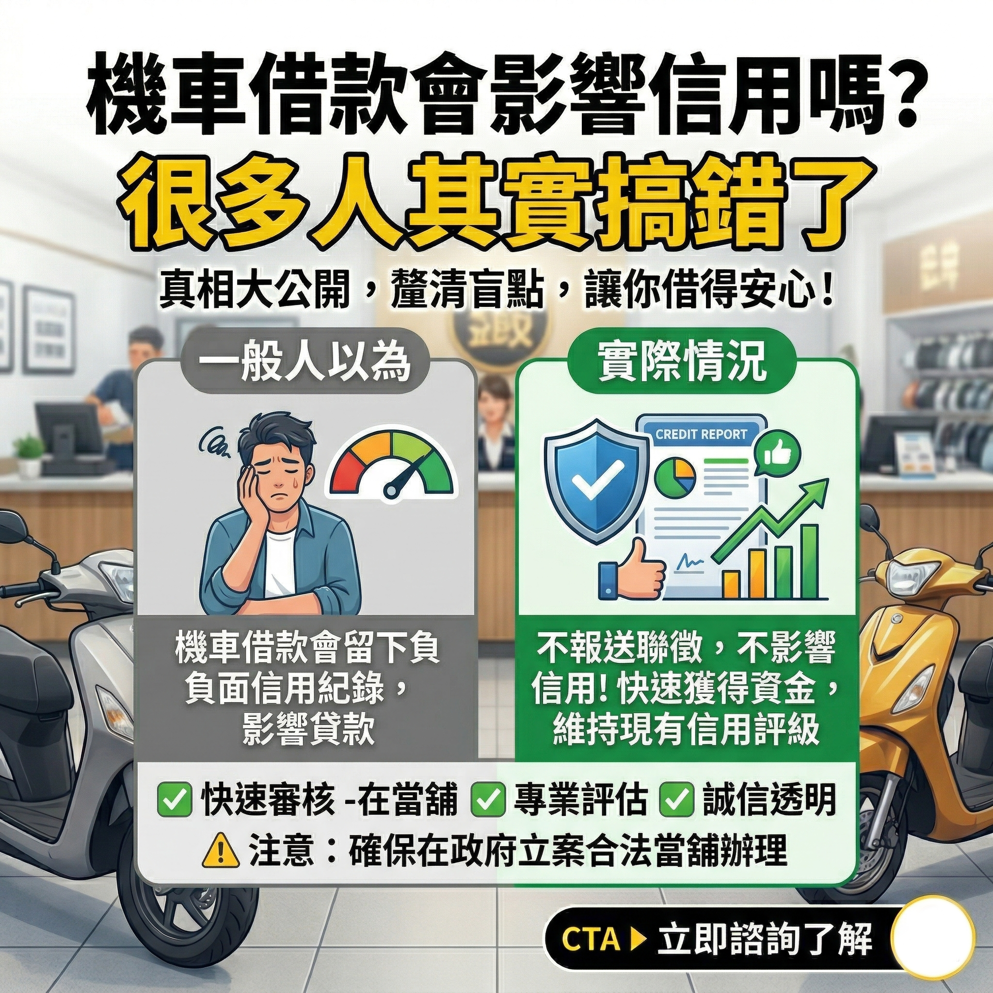 機車借款會影響信用嗎?很多人其實搞錯了