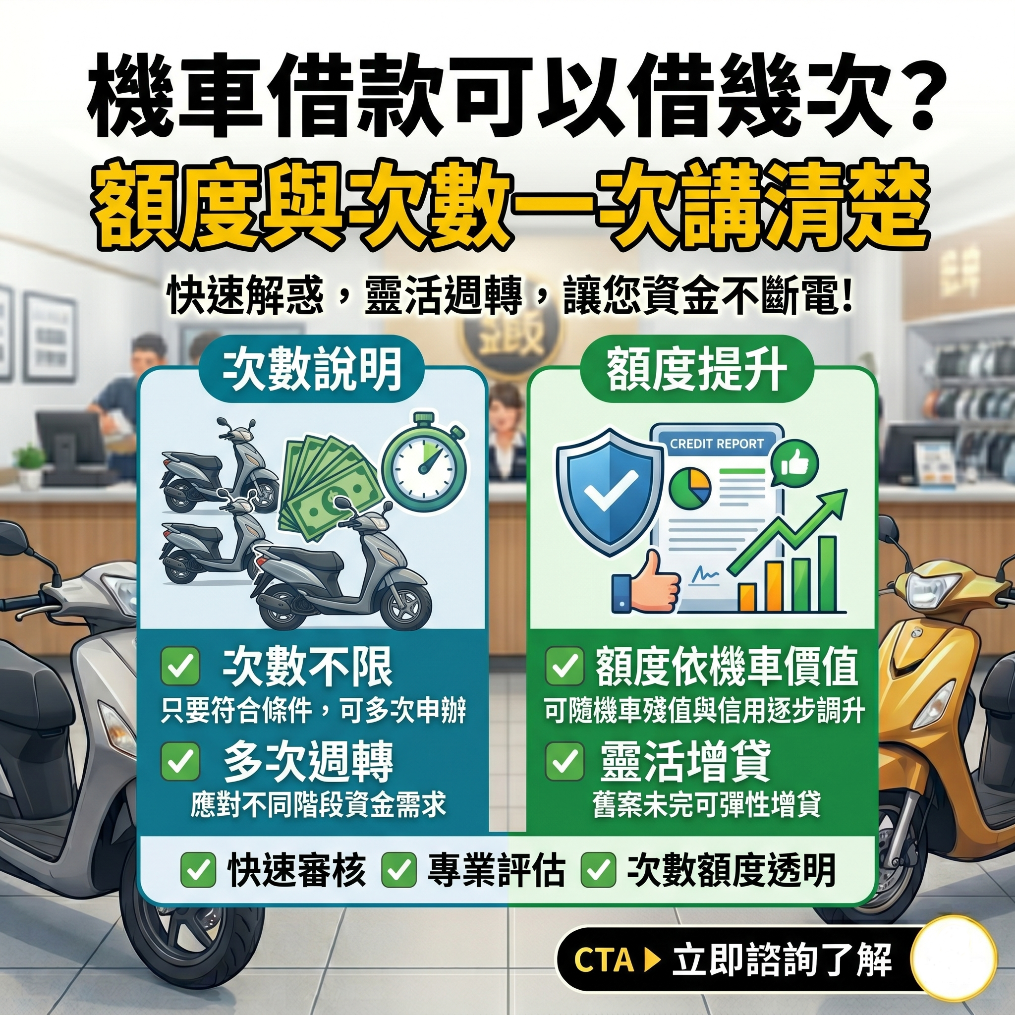機車借款可以借幾次?額度與次數一次講清楚
