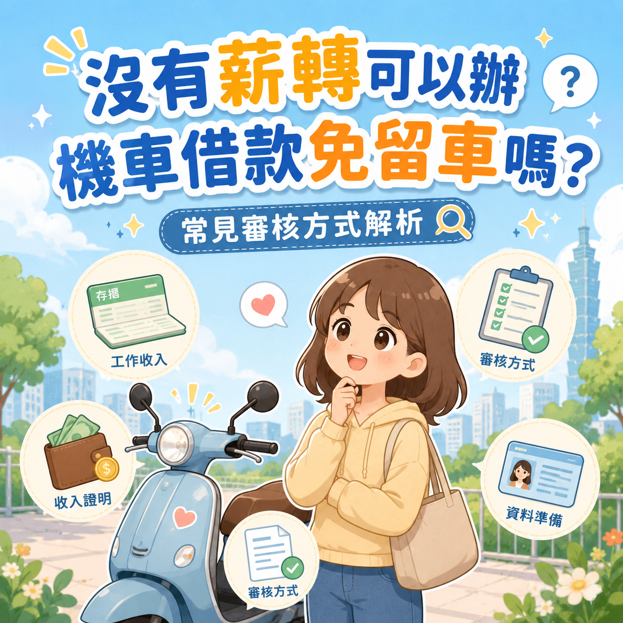 沒有薪轉可以辦機車借款免留車嗎？常見審核方式解析