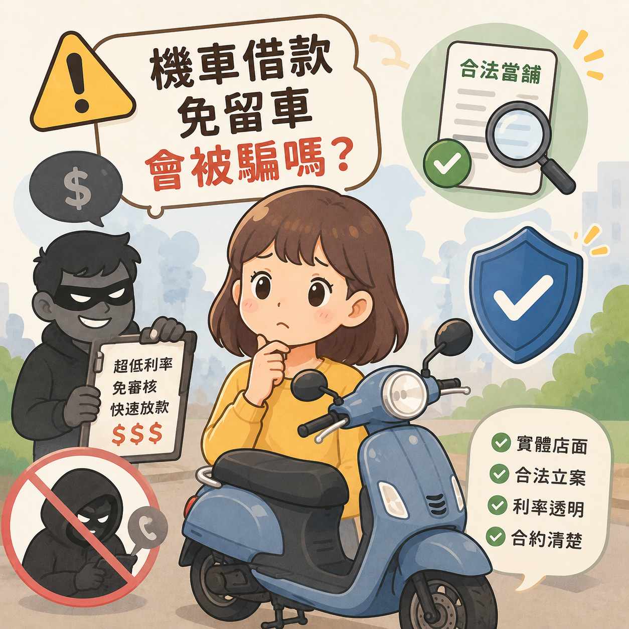 機車借款免留車會被騙嗎？常見陷阱與避雷重點